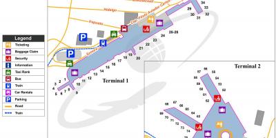 mexico city map airport terminal