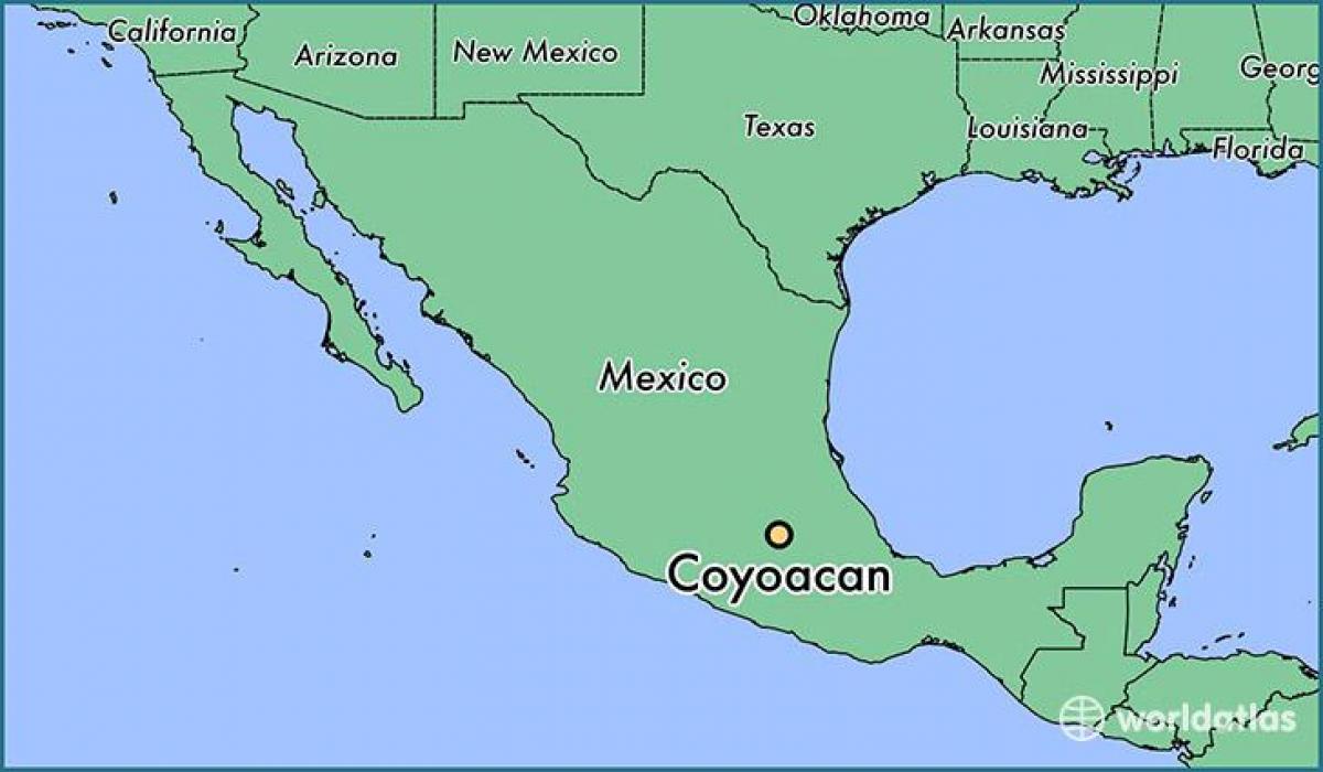 coyoacan Mexico City map