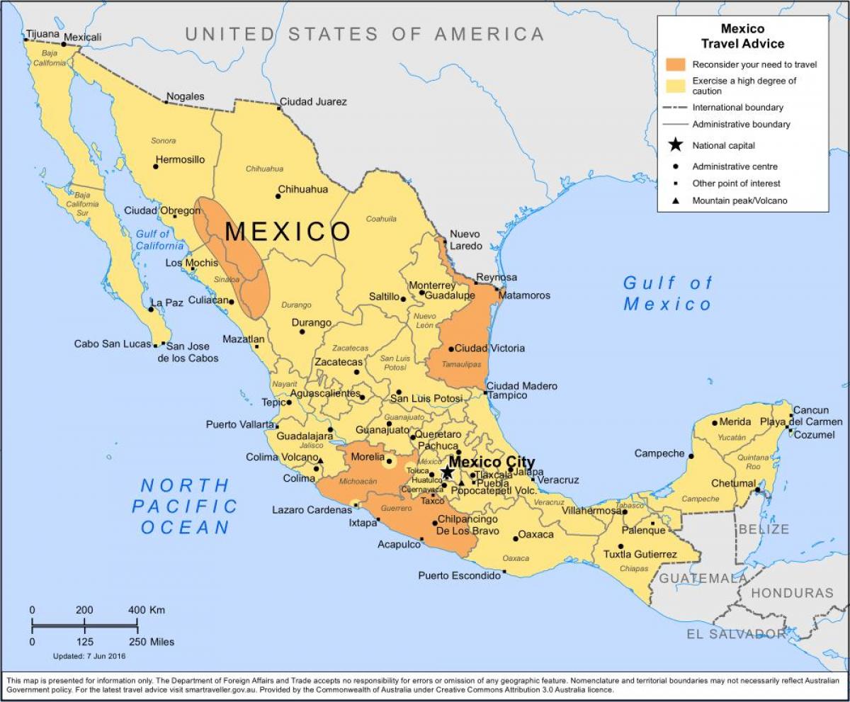 Us And Mexico Map With Cities - United States Map