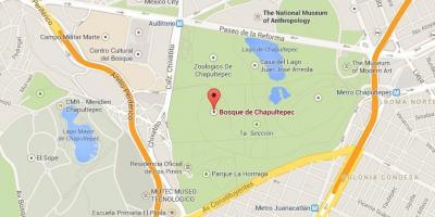 Chapultepec park map