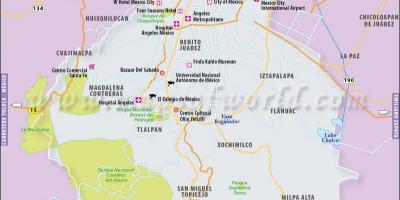 Mexico City map location