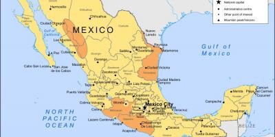 Map of Mexico City and surrounding areas