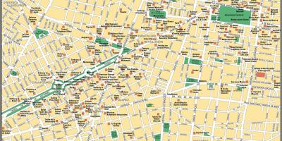 Map of Mexico City points of interest