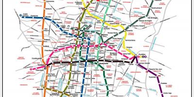 Map of Mexico City transit