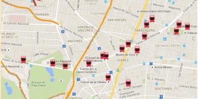 Turibus Mexico City route map
