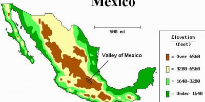 Map of valley of Mexico